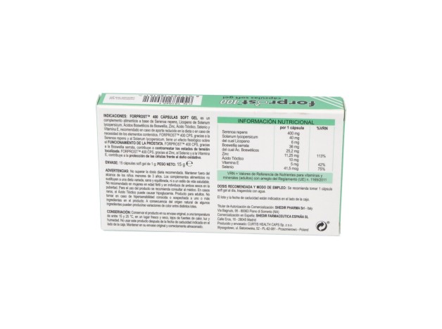Forprost 400 Capsulas (15 Caps Soft Gel)