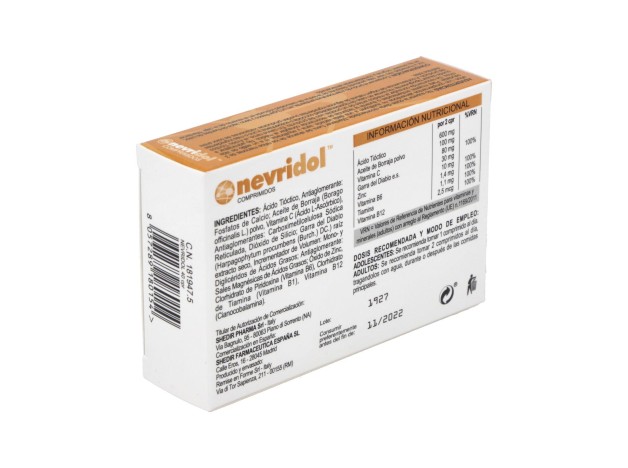 Nevridol, 40 Comprimidos