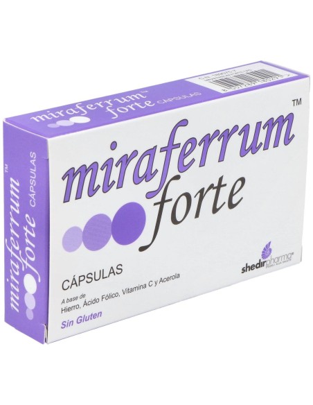 Shedir Miraferrum Forte, 30 Cápsulas