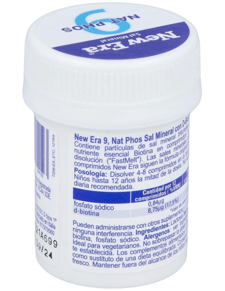 Sal Schussler Nº9 Natrium Phosphoricum 240Comp.