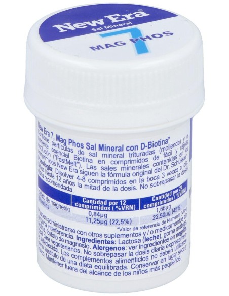 Sal Schussler Nº7 Magnesium Phosphoricum 240Comp.
