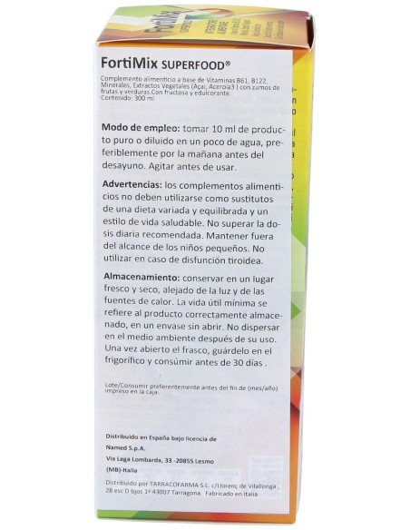 Fortimix Superfood Frutas 300Ml.