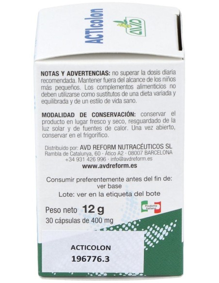Avd Acticolon 30Caps