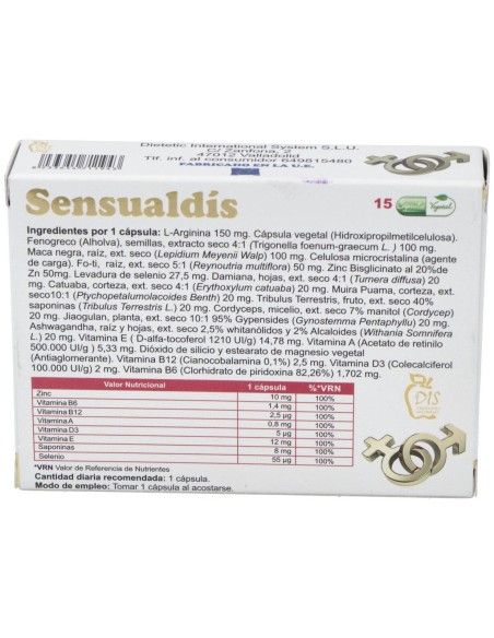 Dis Sensualdis 15Caps