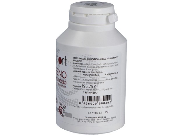 Colageno Con Magnesio 270Comp. Amlsport