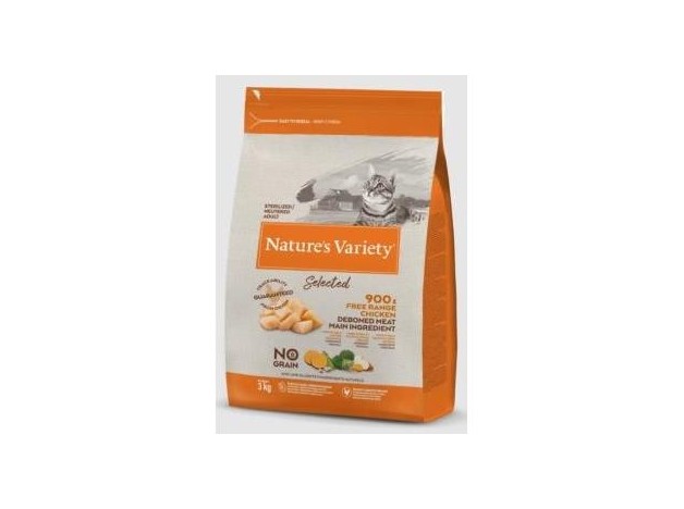 Nature´S Variety Feline Adult Steril Pollo 3Kg.