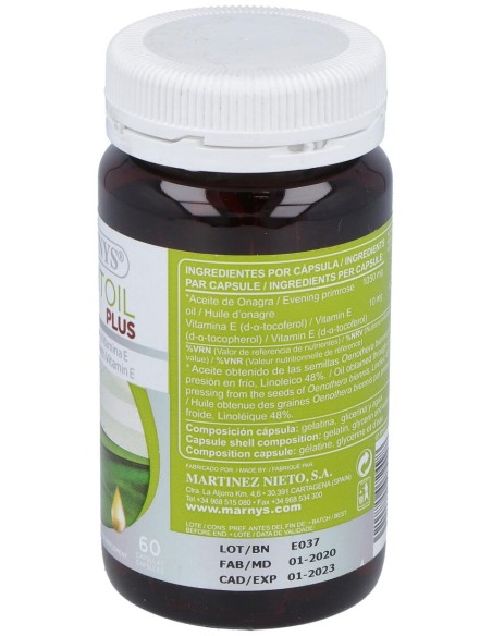 Marnys Mar-Vitoil Plus Aceite Onagra 1050Mg 60Caps