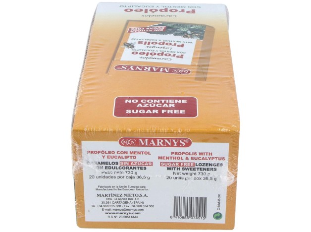 Caramelos Propoleo Sin Azucar Expositor 20Ud