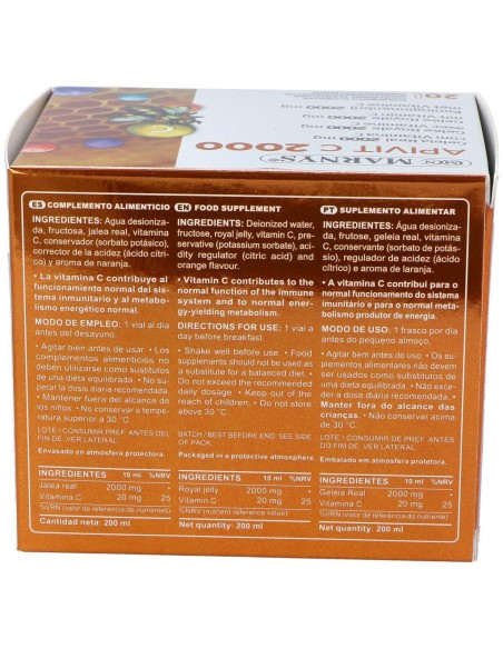 Marnys® Apivit C Plus 2000Mg 20 Ampollas