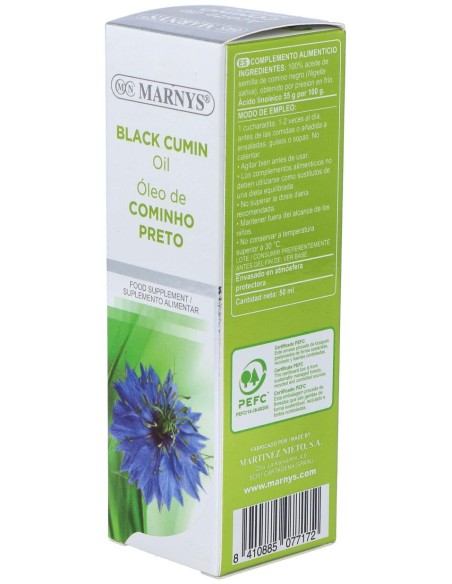 Marnys Aceite Puro Comino Negro 50Ml