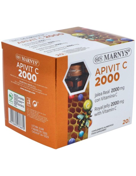 Marnys® Apivit C Plus 2000Mg 20 Ampollas