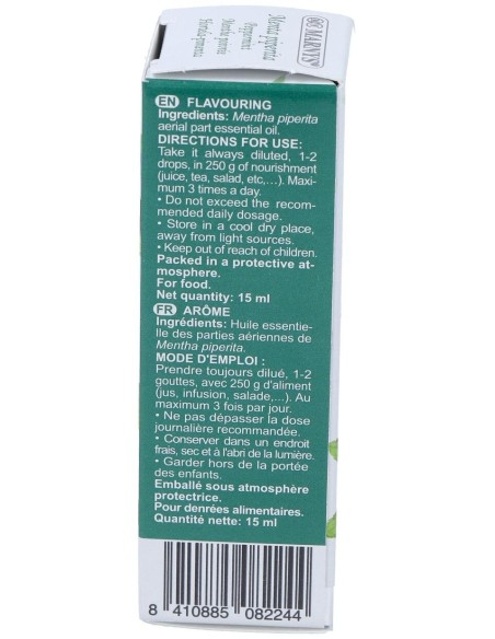 Menta Piperita Oleo Essencial Alimentario 15Ml.
