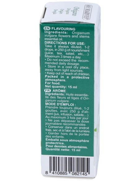 Marnys Aceite Esencial Alimentario De Oregano Estuche 15