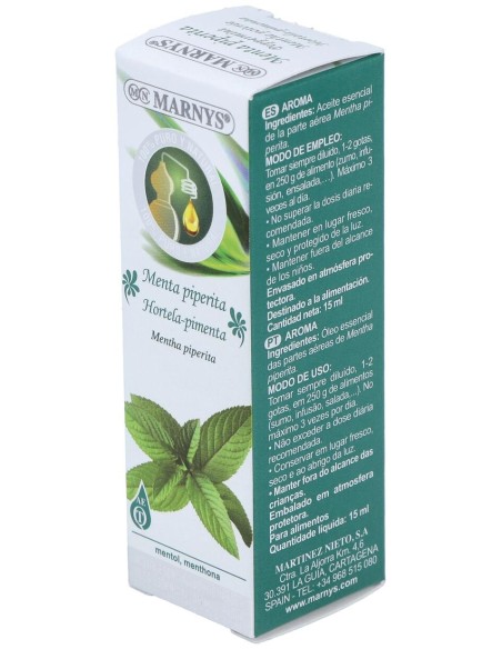 Menta Piperita Oleo Essencial Alimentario 15Ml.
