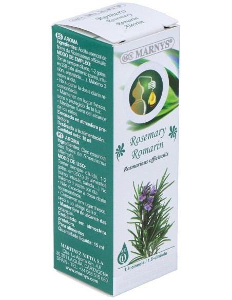 Romero Oleo Essencial Alimentario 15Ml.