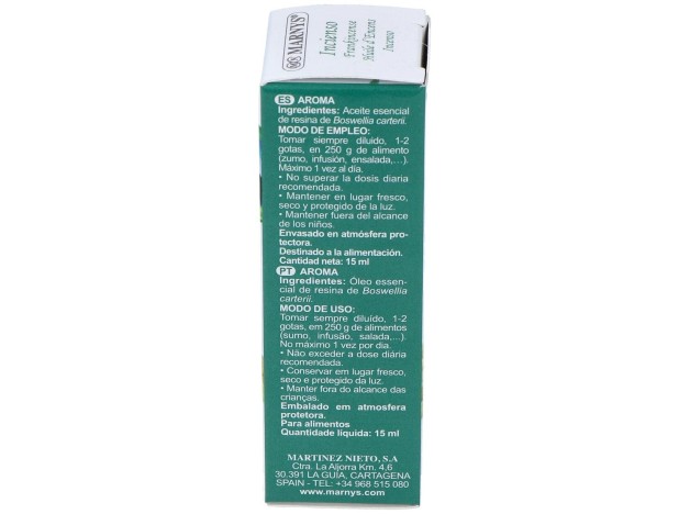 Marnys Aceite Esencial Alimentario De Incienso...