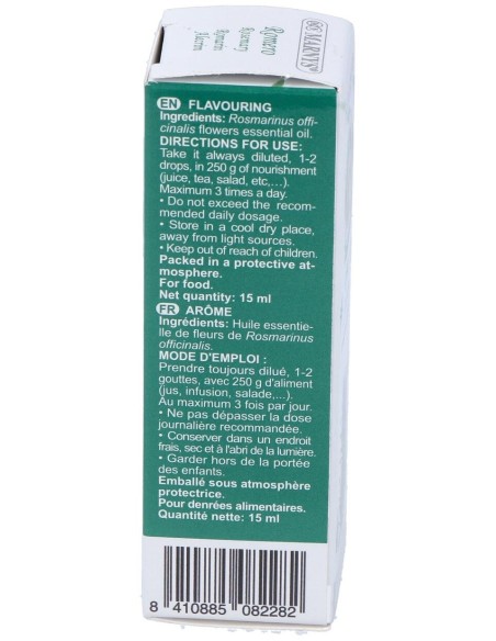 Romero Oleo Essencial Alimentario 15Ml.