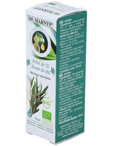 Marnys Aceite Esencial Alimentario De Arbol De Te Bio 15
