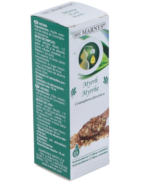 Marnys Aceite Esencial Alimentario De Mirra Estuche 15 Ml