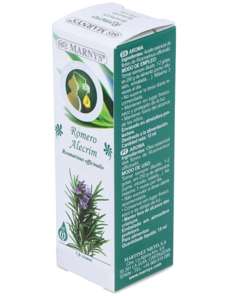 Romero Oleo Essencial Alimentario 15Ml.