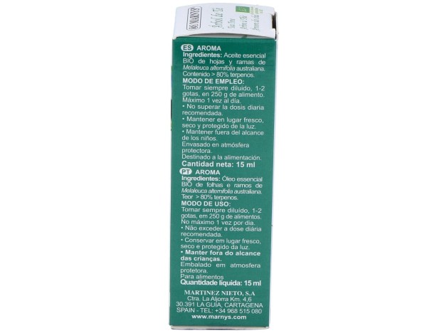 Marnys Aceite Esencial Alimentario De Arbol De...
