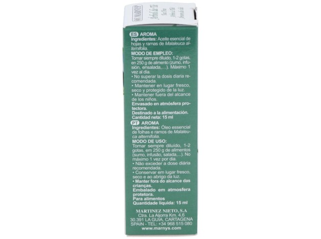 Tea Tree Oleo Essencial Alimentario 15Ml.