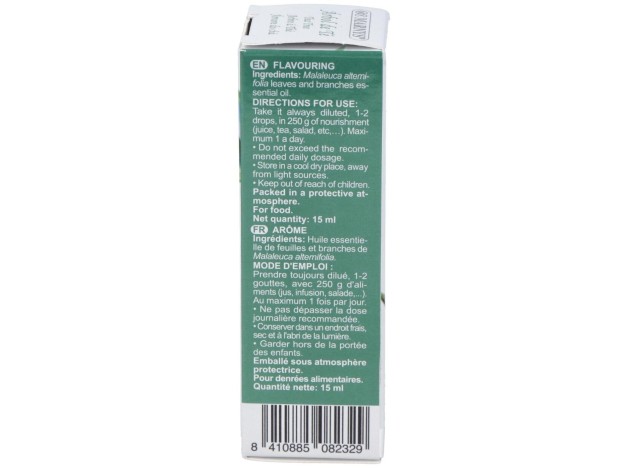 Tea Tree Oleo Essencial Alimentario 15Ml.