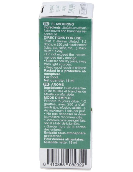 Tea Tree Oleo Essencial Alimentario 15Ml.