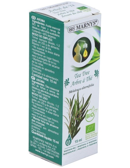 Marnys Aceite Esencial Alimentario De Arbol De Te Bio 15