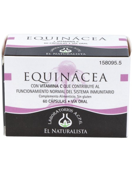 El Naturalista Equinacea + Vitamina C, 60 Cápsulas