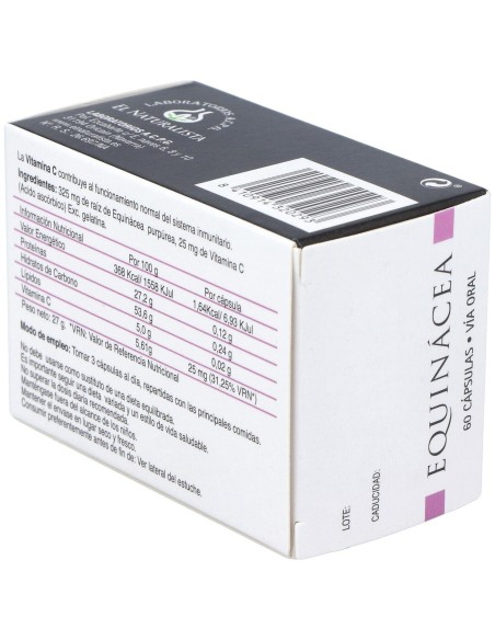 El Naturalista Equinacea + Vitamina C, 60 Cápsulas