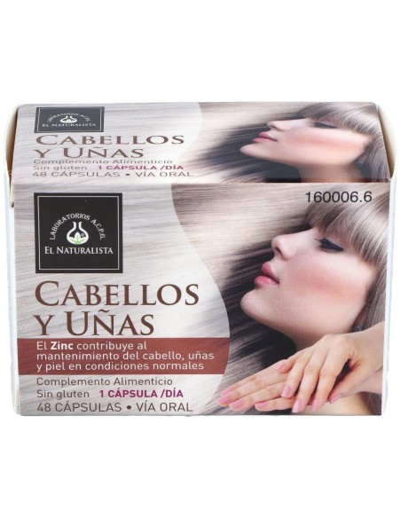 El Naturalista Cabellos Y Uñas, 48 Cápsulas