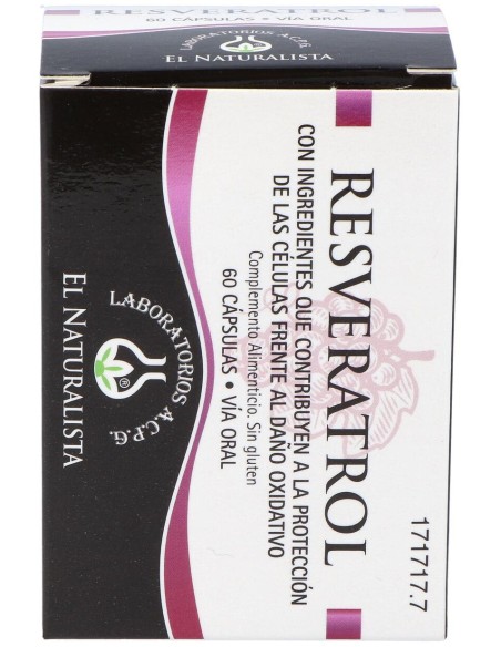 El Naturalista Resveratrol, 60 Cápsulas