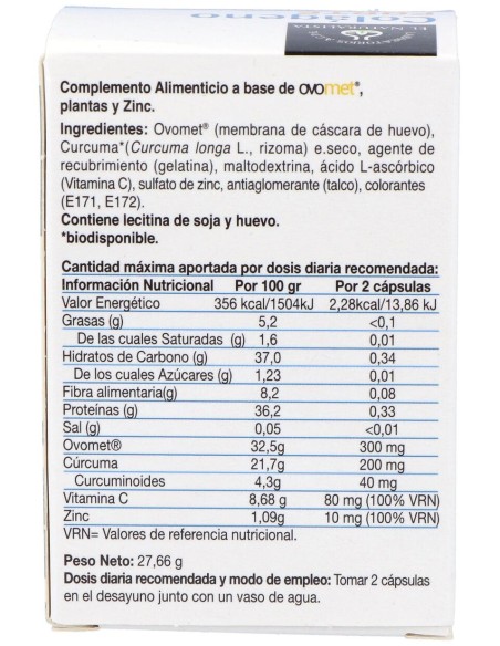Colageno Forte Colageno+Ovomet+Curcuma 60Cap.