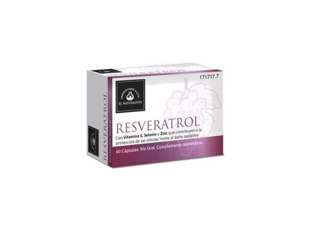 El Naturalista Resveratrol, 60 Cápsulas