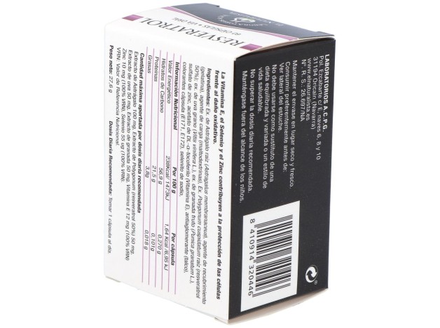El Naturalista Resveratrol, 60 Cápsulas