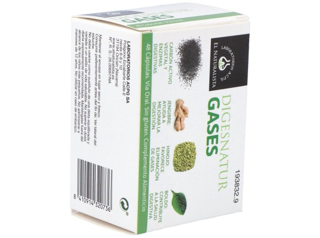 El Naturalista Digesnatur Gases, 48 Cápsulas