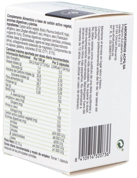 El Naturalista Digesnatur Gases, 48 Cápsulas