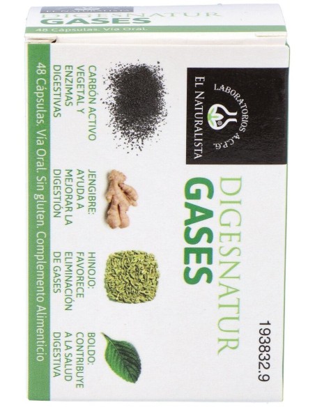 El Naturalista Digesnatur Gases, 48 Cápsulas