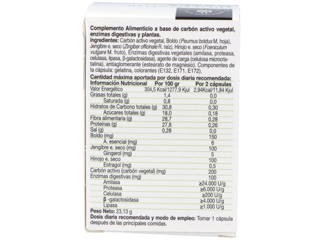 El Naturalista Digesnatur Gases, 48 Cápsulas