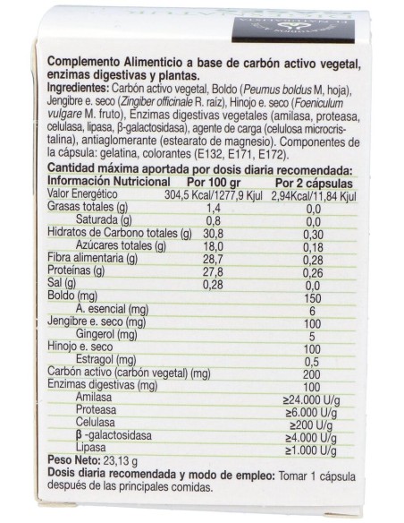 El Naturalista Digesnatur Gases, 48 Cápsulas