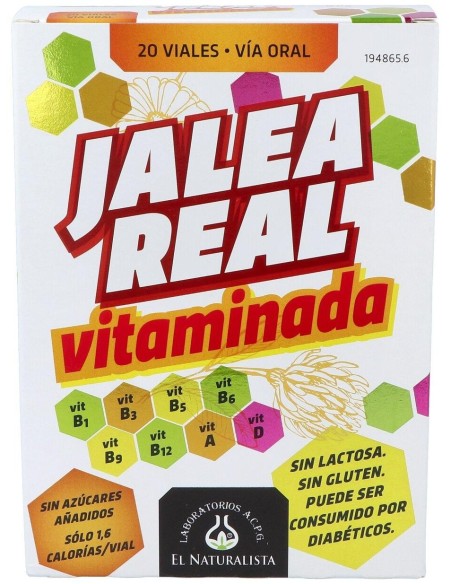 El Naturalista Jalea Real Vitaminada, 20 Ampollas