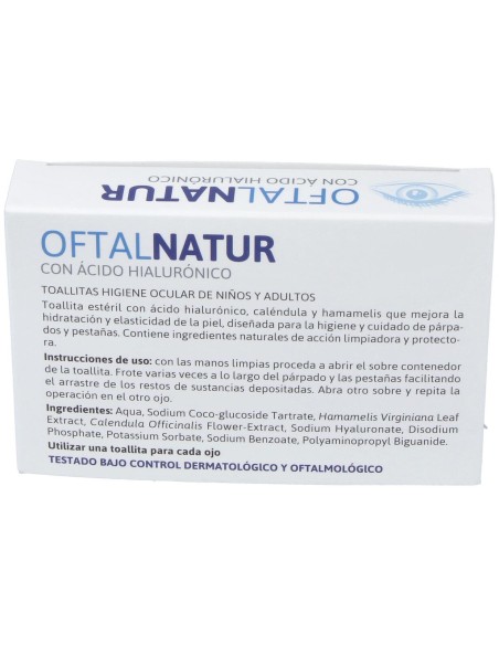 Oftalnatur Toallitas Oftálmicas, 15 Toallitas
