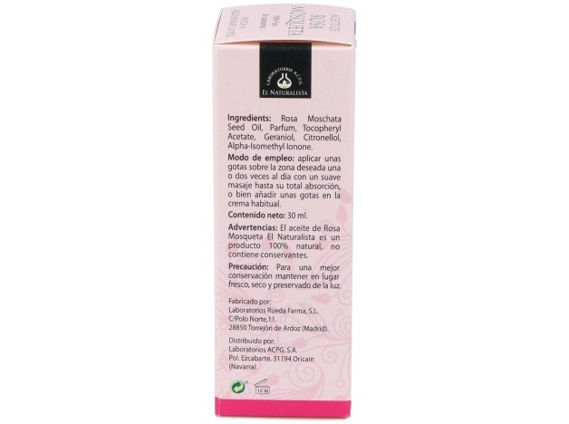 El Naturalista Aceite De Rosa Mosqueta, 30 Ml