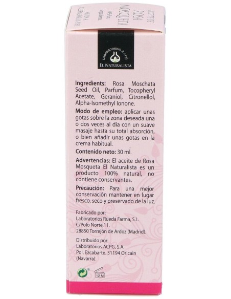 El Naturalista Aceite De Rosa Mosqueta, 30 Ml