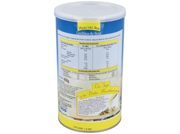 Lecitina De Soja Granulada 450Gr.Gmo Hijas Del Sol