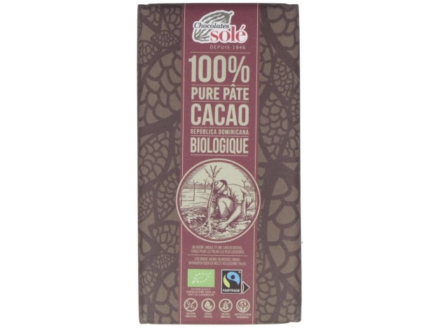 Chocolate Negro 100% 100Gr. Eco Sg