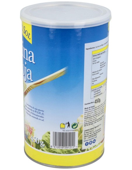 Lecitina De Soja Granulada 450Gr.Gmo Hijas Del Sol