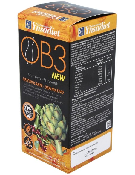 Ob3 Drenante Jarabe 475Ml.