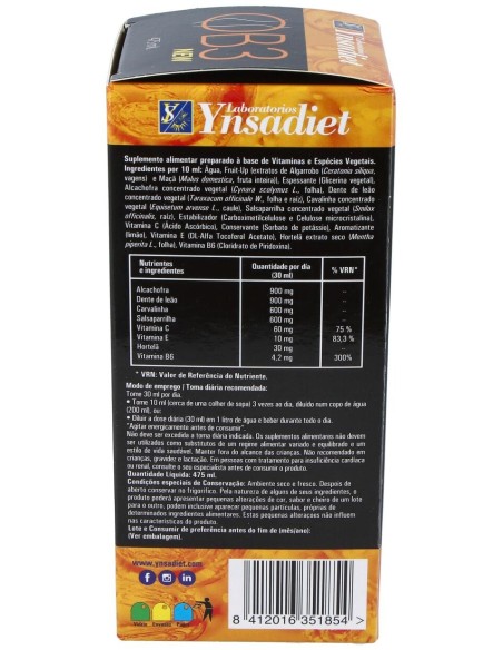 Ob3 Drenante Jarabe 475Ml.